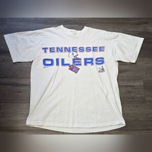 Vintage Tennessee Oilers Mens Short Sleeve Tee NFL Football Streetwear Sports